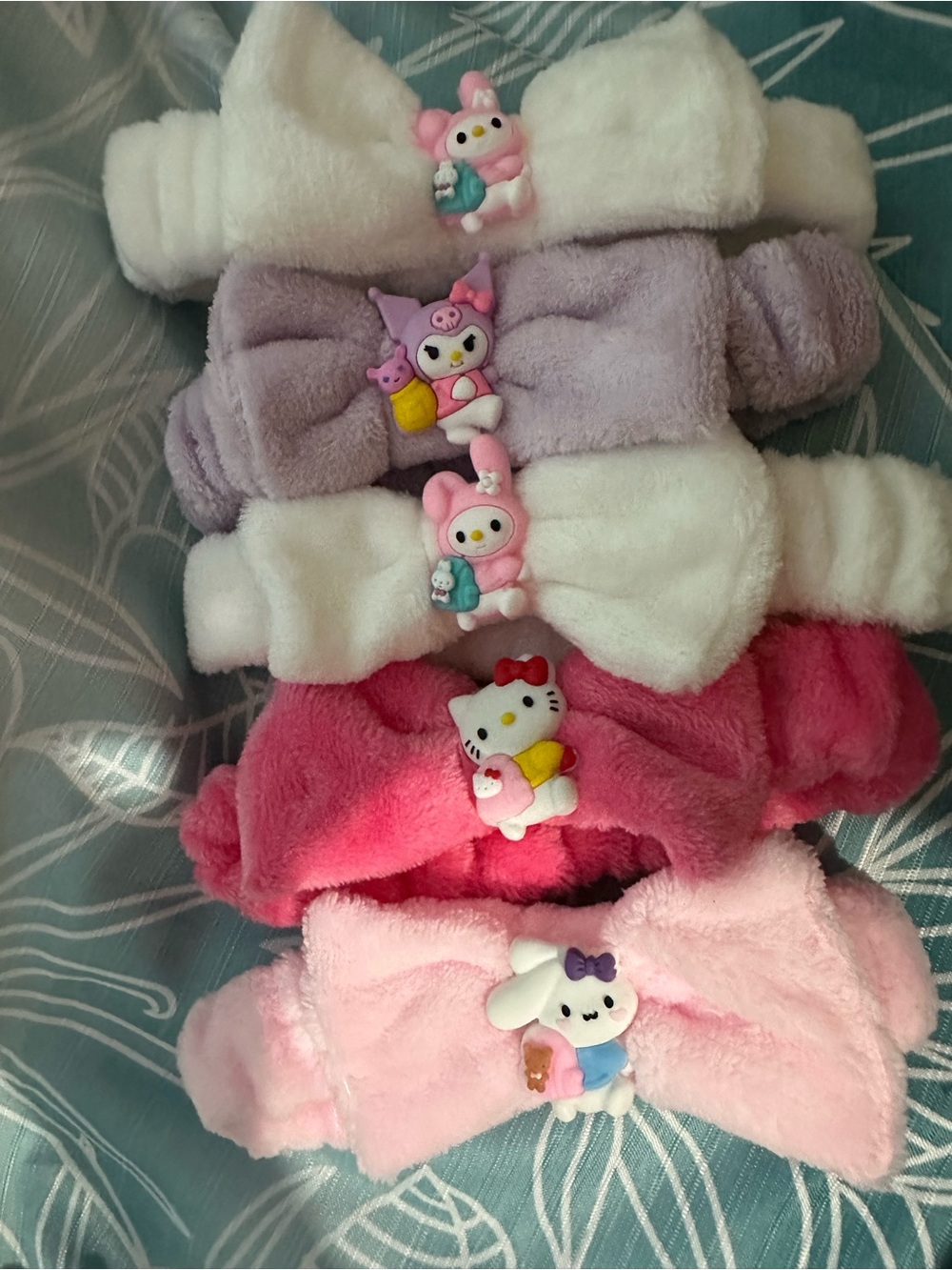 Pack of 5 face wash headbands